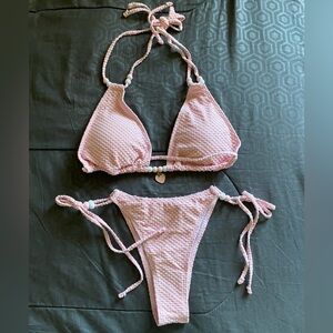 Pink 2 piece swim suit